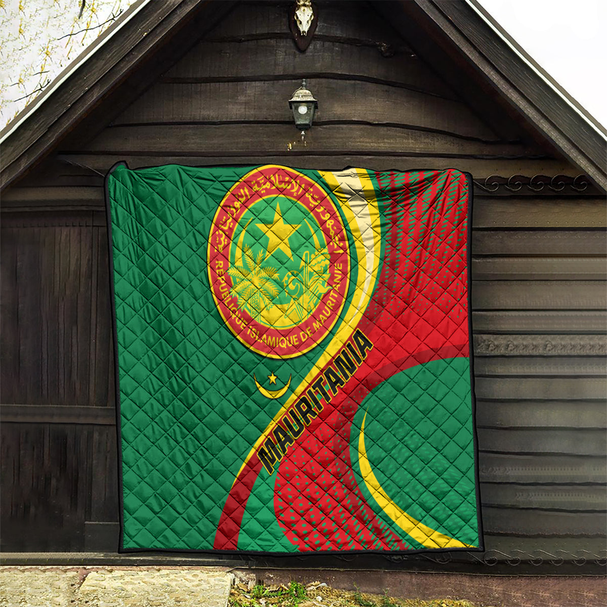 Mauritania Independence Day Quilt Mauritanian Seal Special Version - Wonder Print Shop