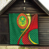 Mauritania Independence Day Quilt Mauritanian Seal Special Version - Wonder Print Shop