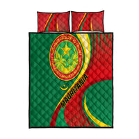 Mauritania Independence Day Quilt Bed Set Mauritanian Seal Special Version - Wonder Print Shop