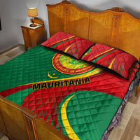 Mauritania Independence Day Quilt Bed Set Mauritanian Seal Special Version - Wonder Print Shop