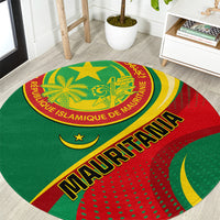 personalised-mauritania-independence-day-round-carpet-mauritanian-seal-special-version