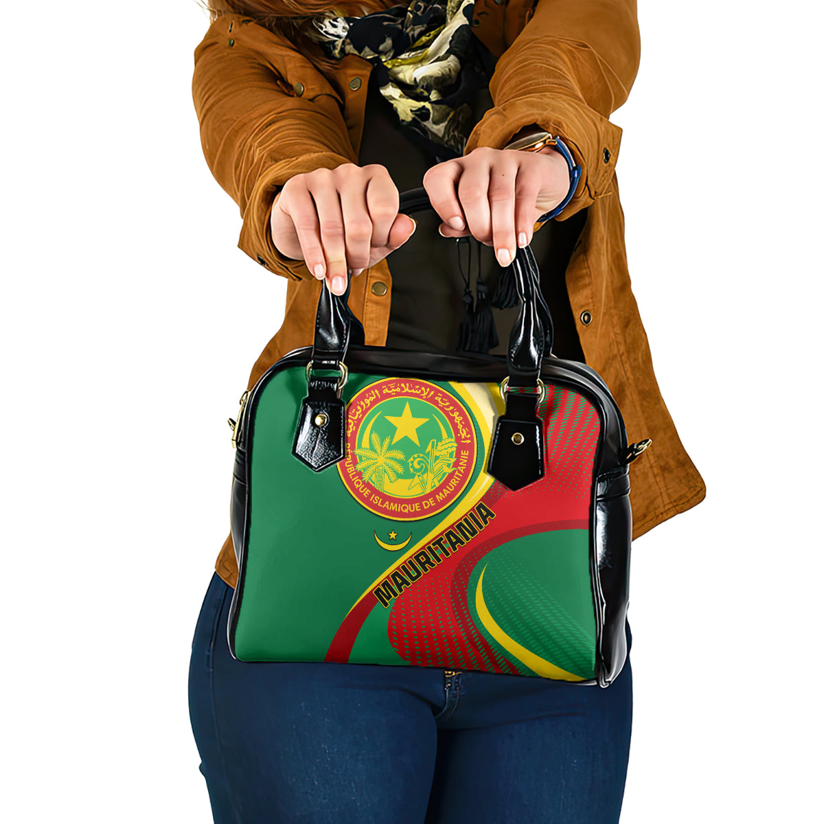 personalised-mauritania-independence-day-shoulder-handbag-mauritanian-seal-special-version