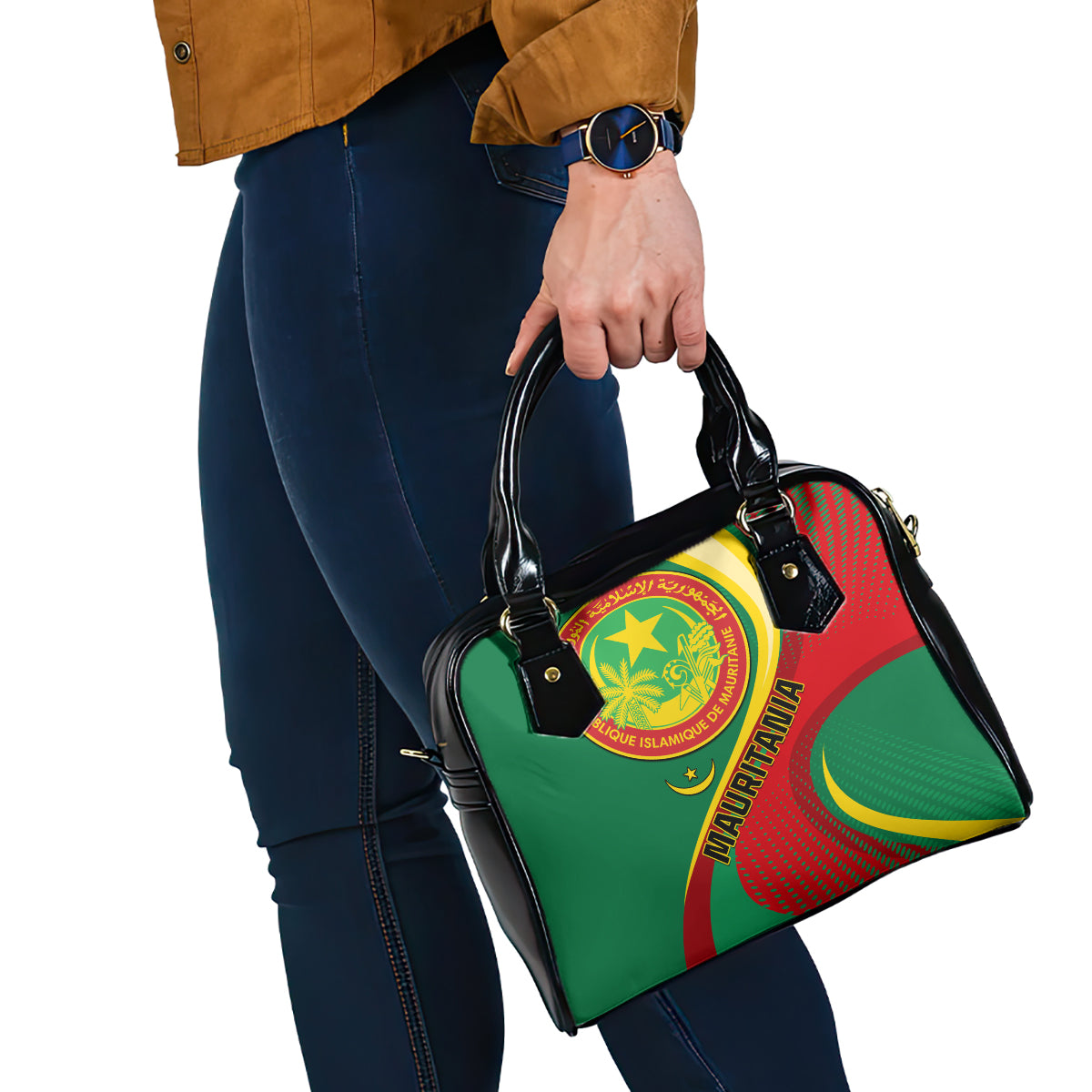 personalised-mauritania-independence-day-shoulder-handbag-mauritanian-seal-special-version
