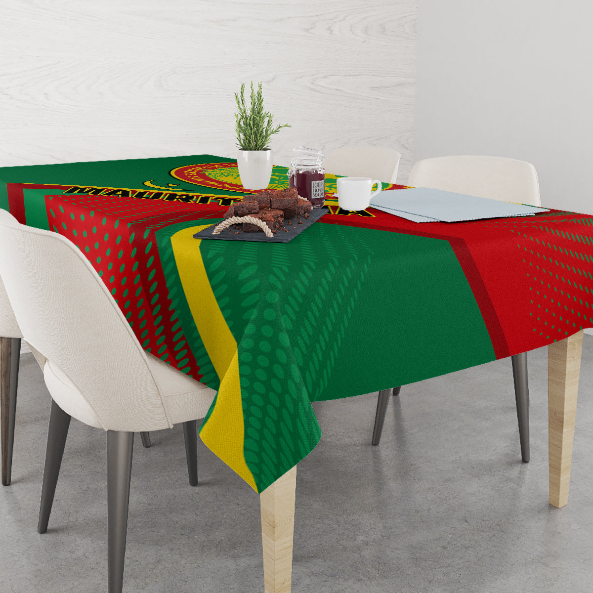 Mauritania Independence Day Tablecloth Mauritanian Seal Special Version - Wonder Print Shop