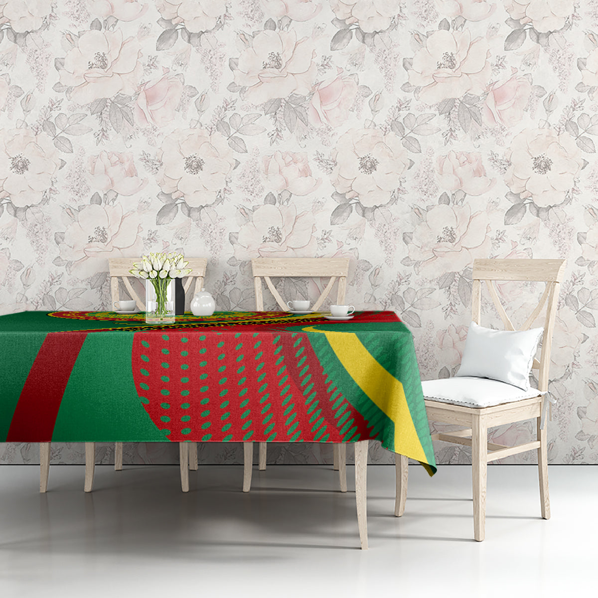 Mauritania Independence Day Tablecloth Mauritanian Seal Special Version - Wonder Print Shop