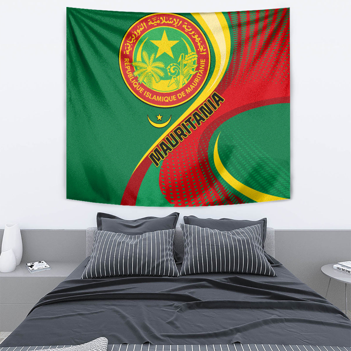Mauritania Independence Day Tapestry Mauritanian Seal Special Version - Wonder Print Shop