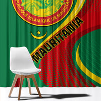 Mauritania Independence Day Window Curtain Mauritanian Seal Special Version - Wonder Print Shop