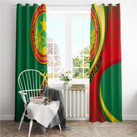 Mauritania Independence Day Window Curtain Mauritanian Seal Special Version - Wonder Print Shop