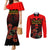 personalised-albania-independence-day-couples-matching-mermaid-dress-and-long-sleeve-button-shirt-albanian-coat-of-arms-with-red-poppy-flower