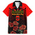 Personalised Albania Independence Day Family Matching Off Shoulder Maxi Dress and Hawaiian Shirt Albanian Coat Of Arms With Red Poppy Flower - Wonder Print Shop