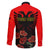 Personalised Albania Independence Day Family Matching Off Shoulder Maxi Dress and Hawaiian Shirt Albanian Coat Of Arms With Red Poppy Flower - Wonder Print Shop