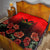 Personalised Albania Independence Day Quilt Albanian Coat Of Arms With Red Poppy Flower - Wonder Print Shop