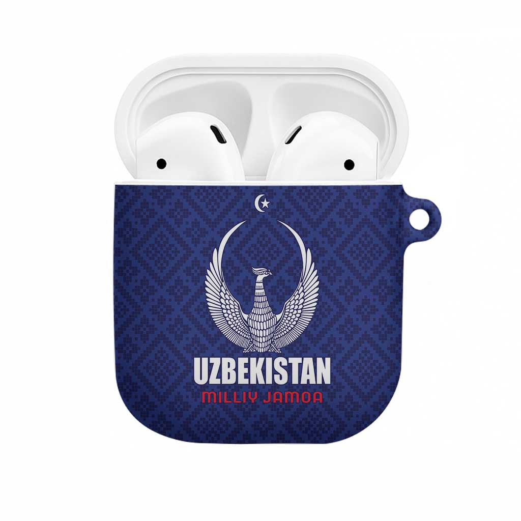Football Uzbekistan AirPods Case Milliy Jamoa Blue Version - Wonder Print Shop