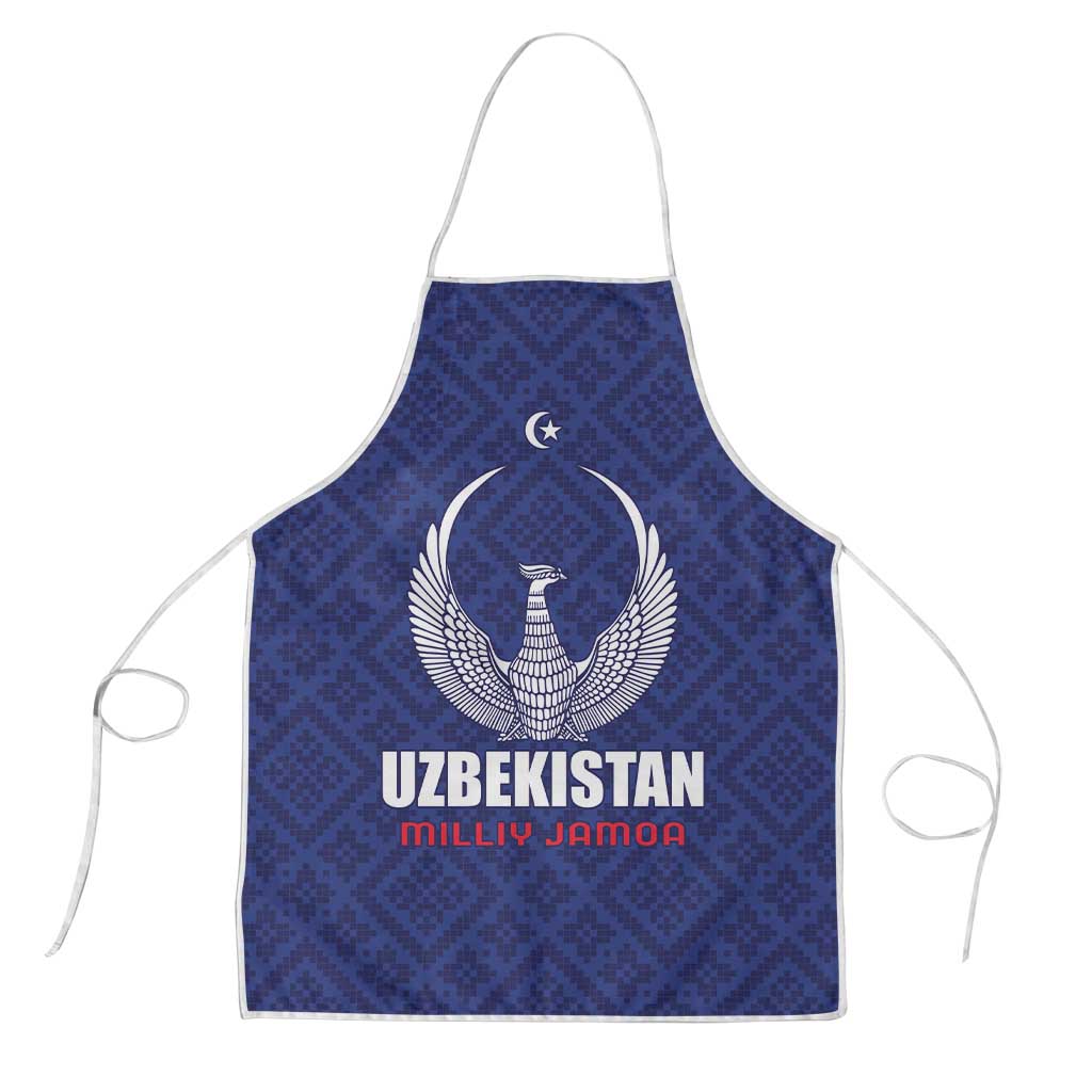 Football Uzbekistan Apron Milliy Jamoa Blue Version - Wonder Print Shop