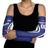 Custom Football Uzbekistan Arm Sleeves Milliy Jamoa Blue Version - Wonder Print Shop