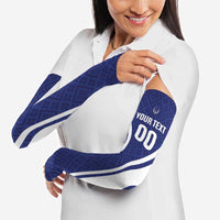 Custom Football Uzbekistan Arm Sleeves Milliy Jamoa Blue Version - Wonder Print Shop