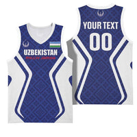 Custom Football Uzbekistan Basketball Jersey Milliy Jamoa Blue Version - Wonder Print Shop