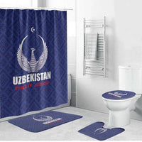 Football Uzbekistan Bathroom Set Milliy Jamoa Blue Version - Wonder Print Shop