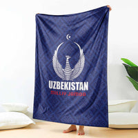 Football Uzbekistan Blanket Milliy Jamoa Blue Version - Wonder Print Shop