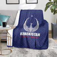 Football Uzbekistan Blanket Milliy Jamoa Blue Version - Wonder Print Shop