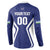 Custom Football Uzbekistan Button Sweatshirt Milliy Jamoa Blue Version - Wonder Print Shop