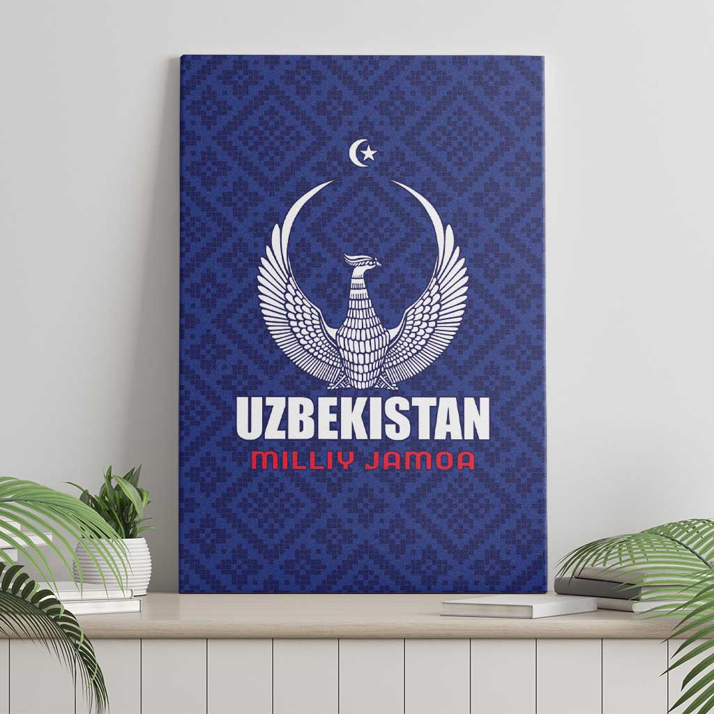 Football Uzbekistan Canvas Wall Art Milliy Jamoa Blue Version - Wonder Print Shop