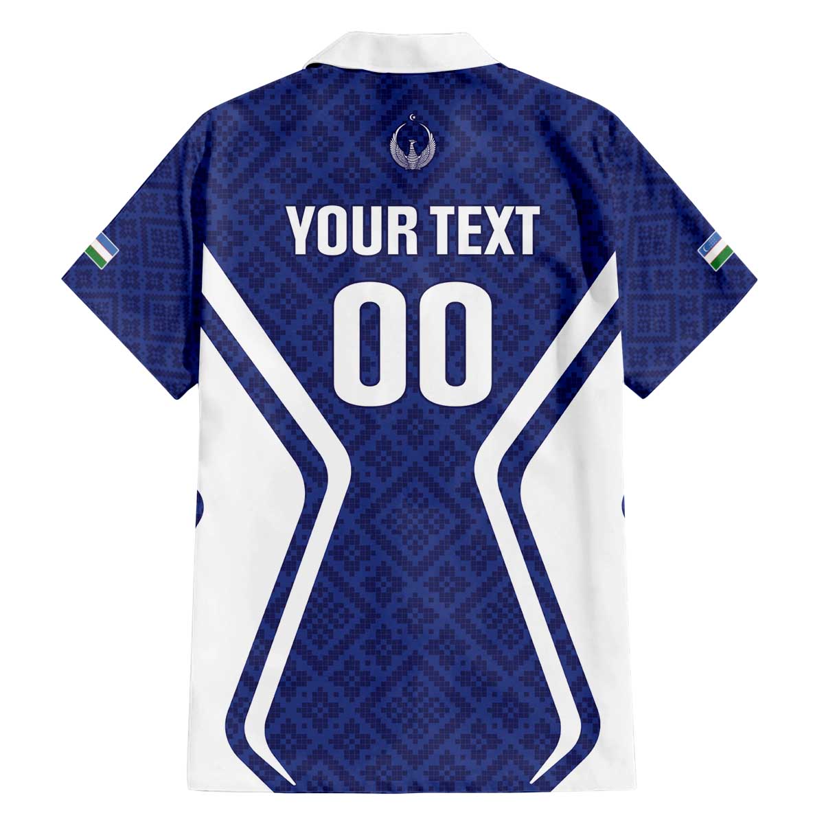 Custom Football Uzbekistan Family Matching Off The Shoulder Long Sleeve Dress and Hawaiian Shirt Milliy Jamoa Blue Version - Wonder Print Shop