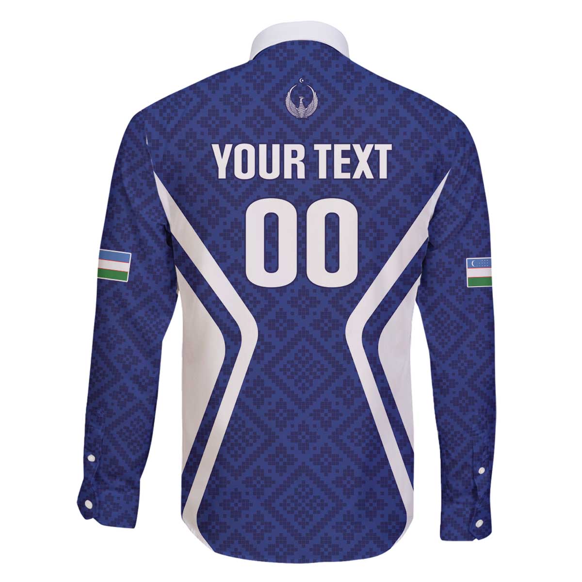 Custom Football Uzbekistan Family Matching Off The Shoulder Long Sleeve Dress and Hawaiian Shirt Milliy Jamoa Blue Version - Wonder Print Shop