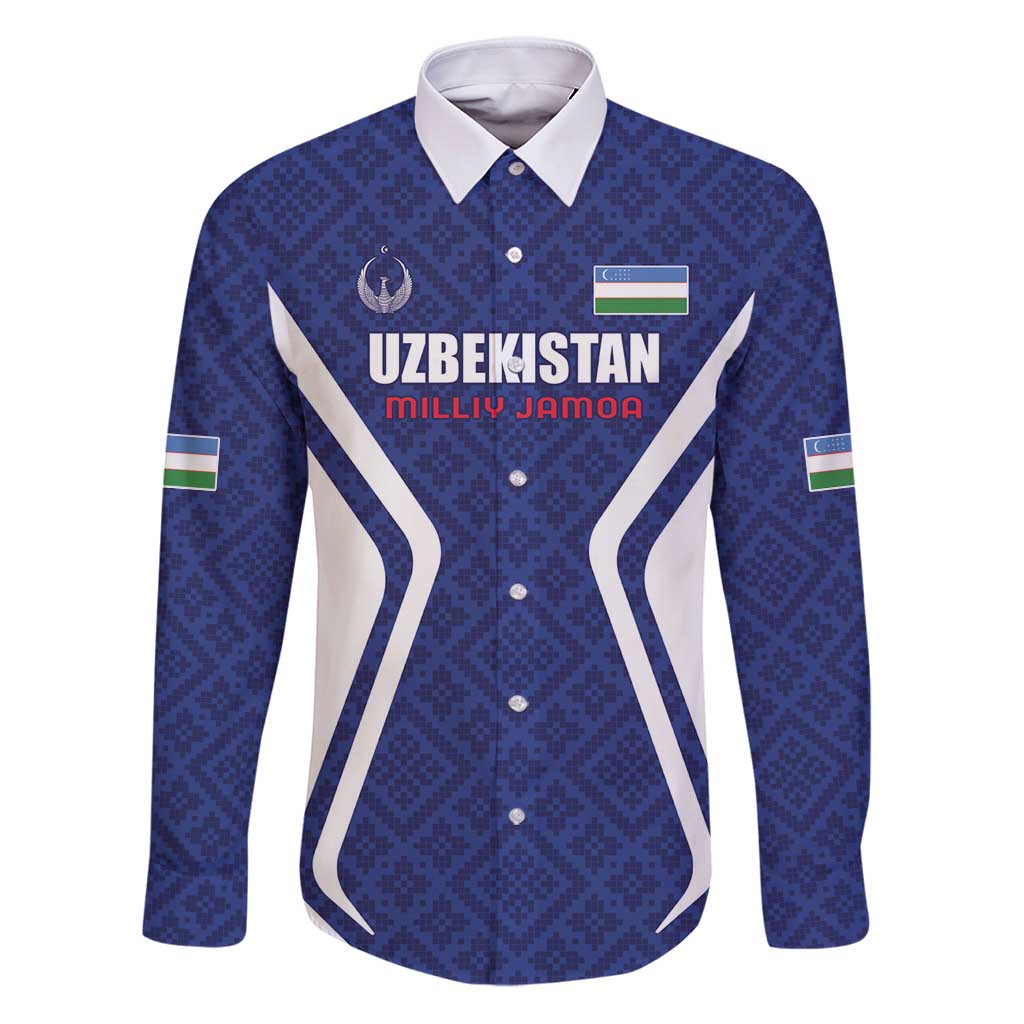 Custom Football Uzbekistan Family Matching Puletasi and Hawaiian Shirt Milliy Jamoa Blue Version - Wonder Print Shop