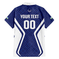 Custom Football Uzbekistan Hawaiian Shirt Milliy Jamoa Blue Version - Wonder Print Shop