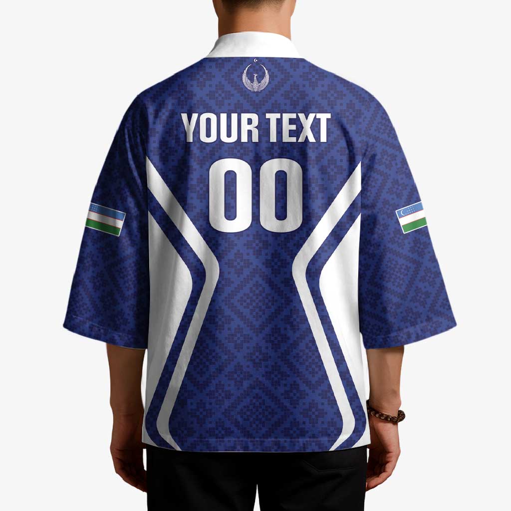 Custom Football Uzbekistan Kimono Milliy Jamoa Blue Version - Wonder Print Shop