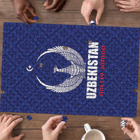 Football Uzbekistan Puzzle Milliy Jamoa Blue Version - Wonder Print Shop