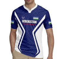 Custom Football Uzbekistan Rugby Jersey Milliy Jamoa Blue Version - Wonder Print Shop