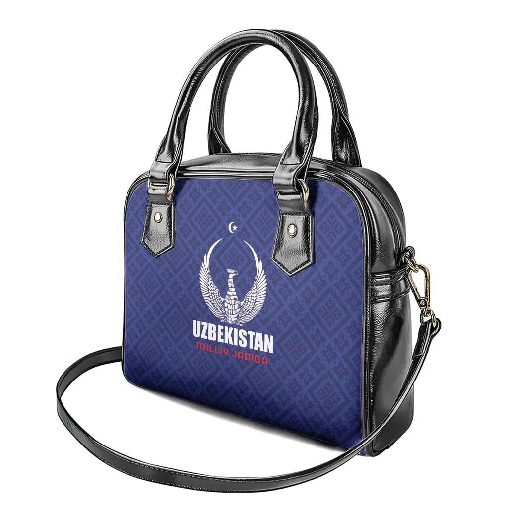 Football Uzbekistan Shoulder Handbag Milliy Jamoa Blue Version - Wonder Print Shop