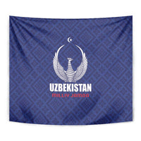 Football Uzbekistan Tapestry Milliy Jamoa Blue Version - Wonder Print Shop