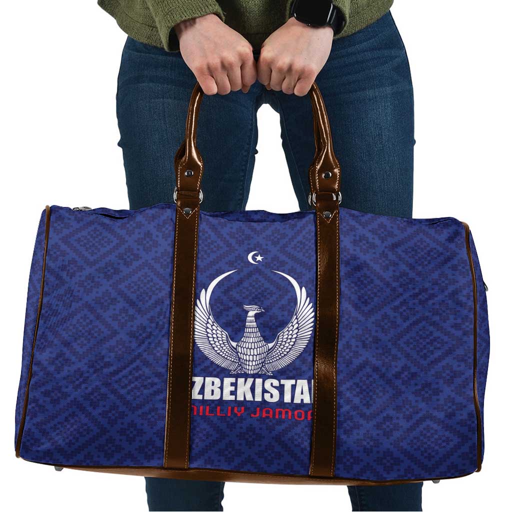 Football Uzbekistan Travel Bag Milliy Jamoa Blue Version - Wonder Print Shop