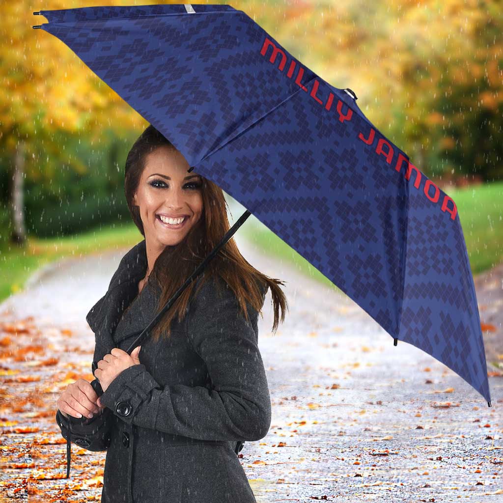 Football Uzbekistan Umbrella Milliy Jamoa Blue Version - Wonder Print Shop