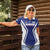 Custom Football Uzbekistan Women Polo Shirt Milliy Jamoa Blue Version - Wonder Print Shop