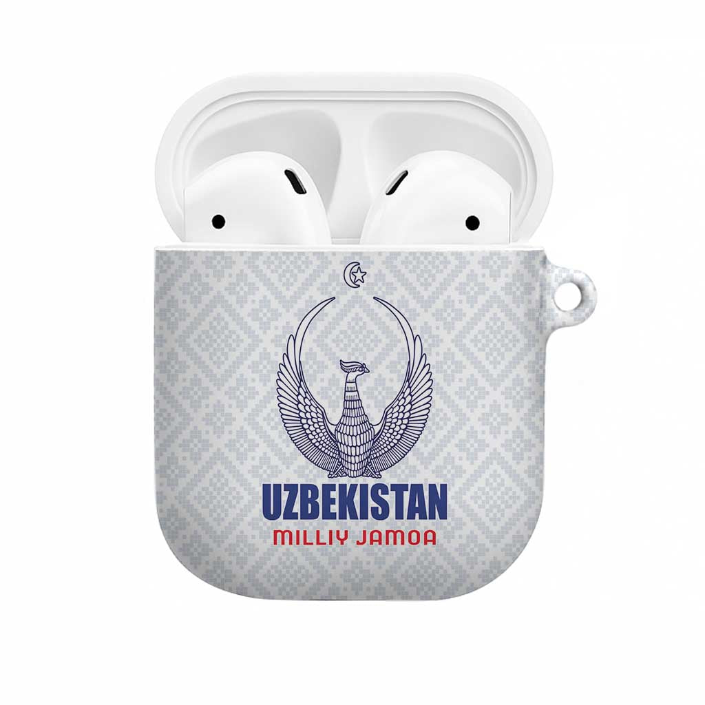 Football Uzbekistan AirPods Case Milliy Jamoa White Version - Wonder Print Shop