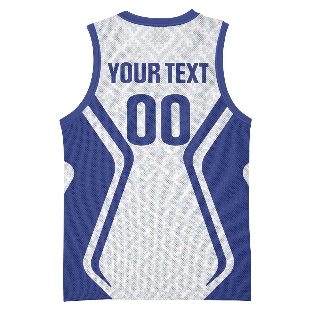 Custom Football Uzbekistan Basketball Jersey Milliy Jamoa White Version - Wonder Print Shop