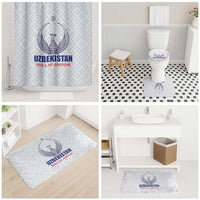 Football Uzbekistan Bathroom Set Milliy Jamoa White Version - Wonder Print Shop