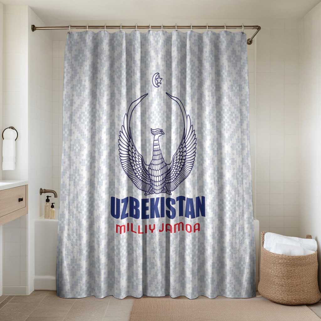 Football Uzbekistan Bathroom Set Milliy Jamoa White Version - Wonder Print Shop