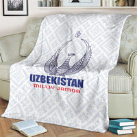 Football Uzbekistan Blanket Milliy Jamoa White Version - Wonder Print Shop
