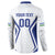 Custom Football Uzbekistan Button Sweatshirt Milliy Jamoa White Version - Wonder Print Shop