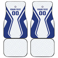 Custom Football Uzbekistan Car Mats Milliy Jamoa White Version - Wonder Print Shop