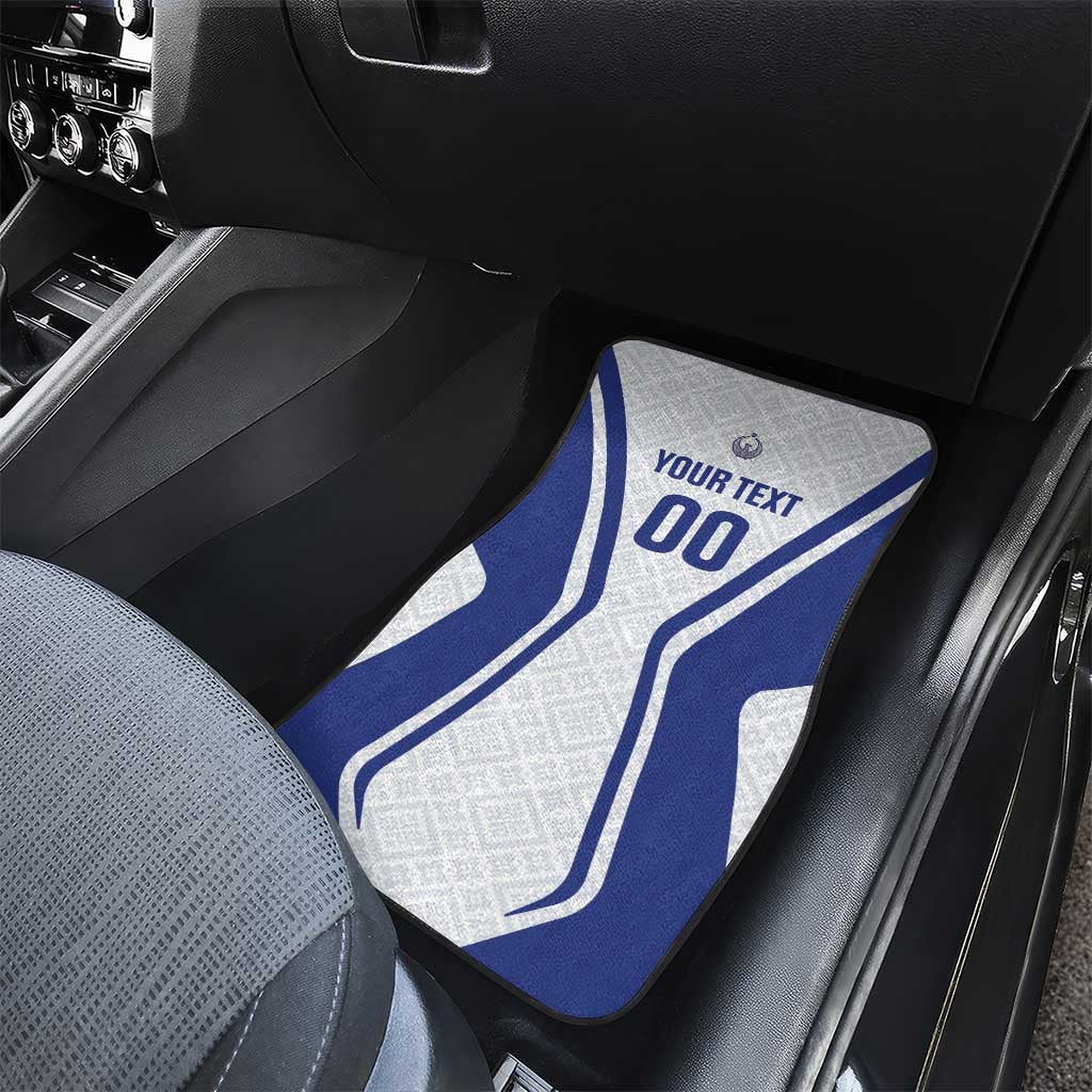 Custom Football Uzbekistan Car Mats Milliy Jamoa White Version - Wonder Print Shop