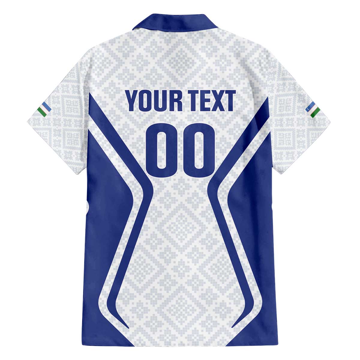 Custom Football Uzbekistan Family Matching Off The Shoulder Long Sleeve Dress and Hawaiian Shirt Milliy Jamoa White Version - Wonder Print Shop