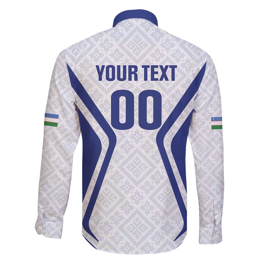 Custom Football Uzbekistan Family Matching Short Sleeve Bodycon Dress and Hawaiian Shirt Milliy Jamoa White Version - Wonder Print Shop