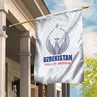 Football Uzbekistan Garden Flag Milliy Jamoa White Version - Wonder Print Shop