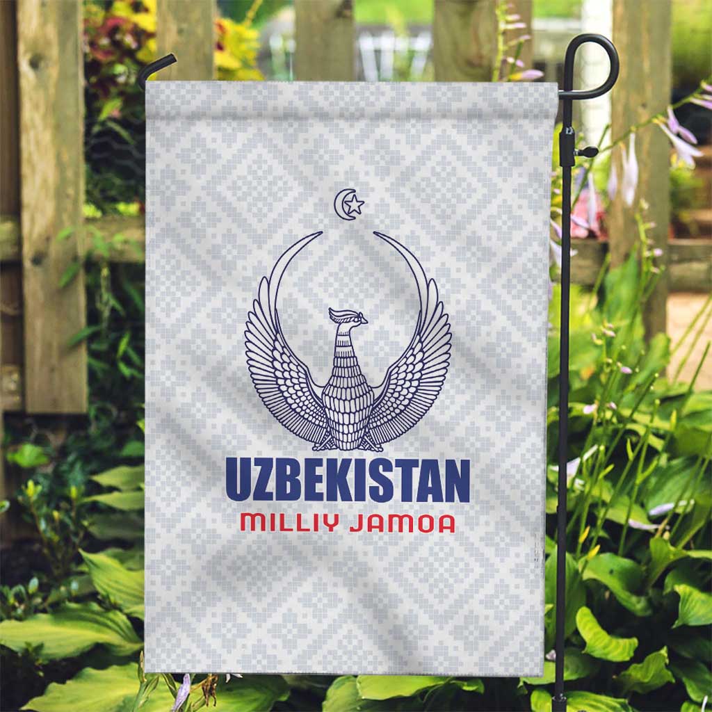 Football Uzbekistan Garden Flag Milliy Jamoa White Version - Wonder Print Shop